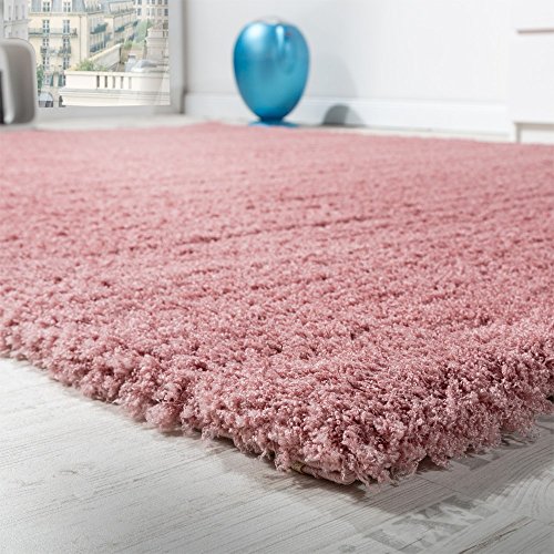 Shaggy Teppich Hochflor rosa