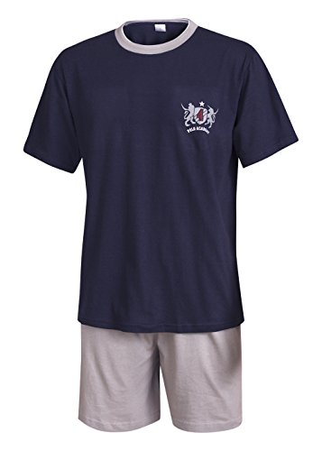 Herren Pyjama Schlafanzug kurz