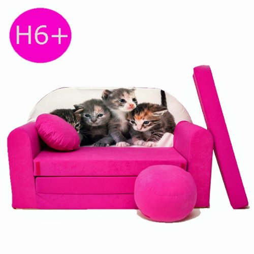 Kindersofa Katzenmotiv