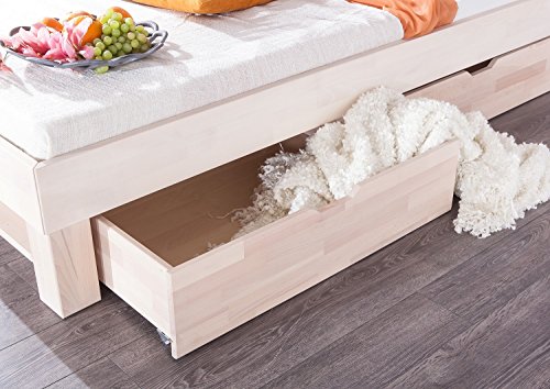 Unterbettschubladen Set Buche massiv