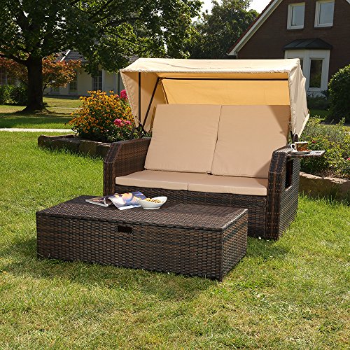Melko® Sonnenbett beige
