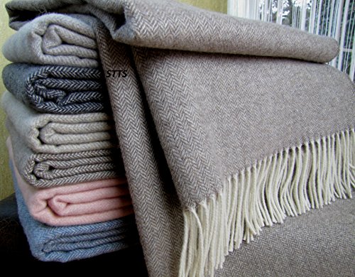 Kaschmir Wolldecke verschiedene Farben